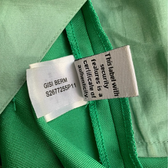 Diane Von Furstenberg Bermuda Shorts Kelly Green Silk - Vintage, Gisi Sz 8 - Picture 9 of 13